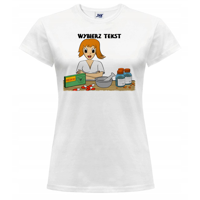 

Koszulka Damska T-shirt Farmaceuta Aptekarka M