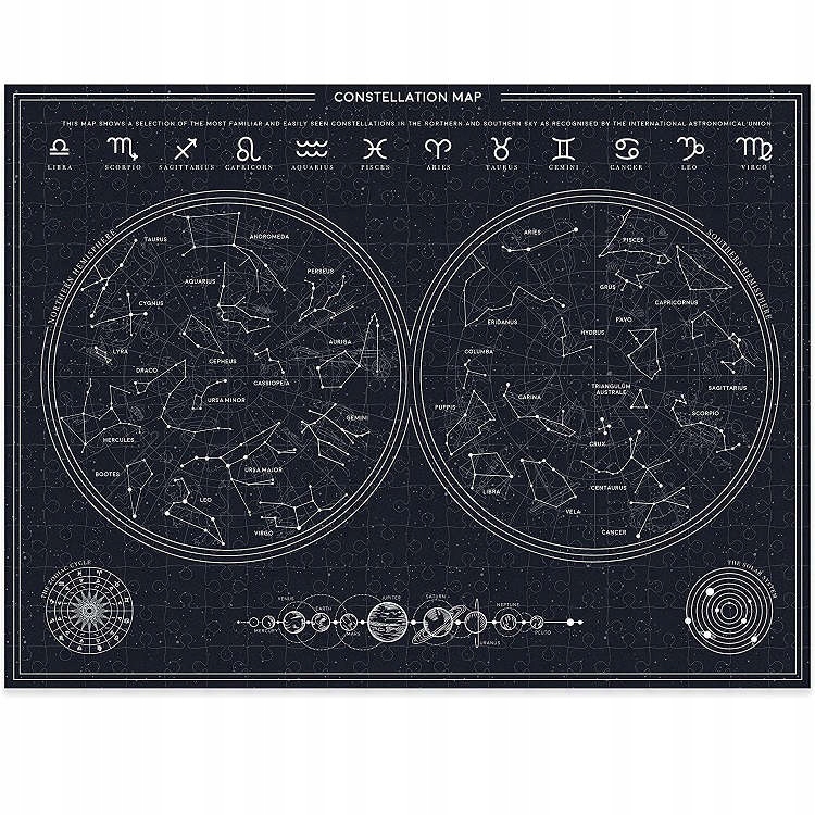 

Świecące Puzzle Gwiezdnych Konstelacji