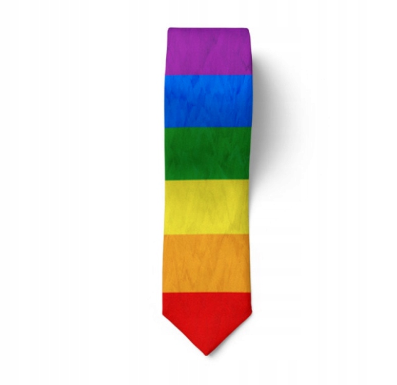 

Krawat w tęczowe pasy Pride Lgbt