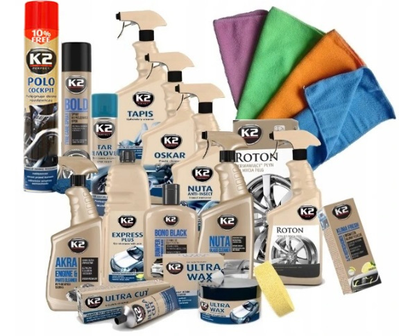 

K2 Duży zestaw Silver kosmetyków samochodowych