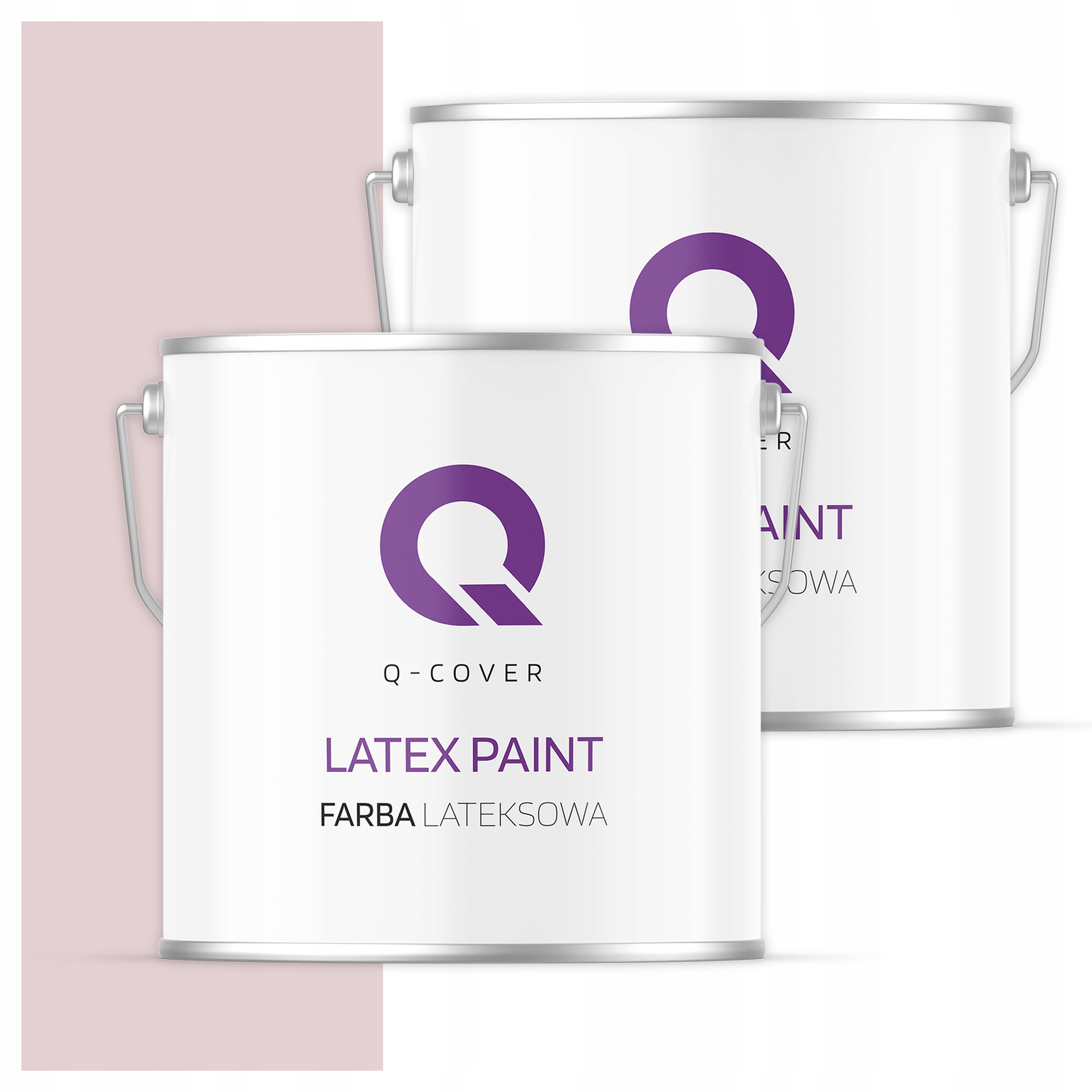 Interiérová latexová stropní Barva 5L Tmavě matná barva Světle Pudrová Růžová