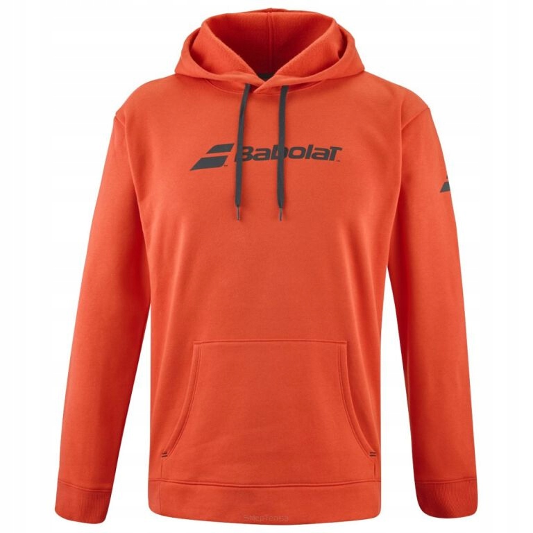 Bluza tenisowa Babolat Exercise Hood Sweat czerwona XXL