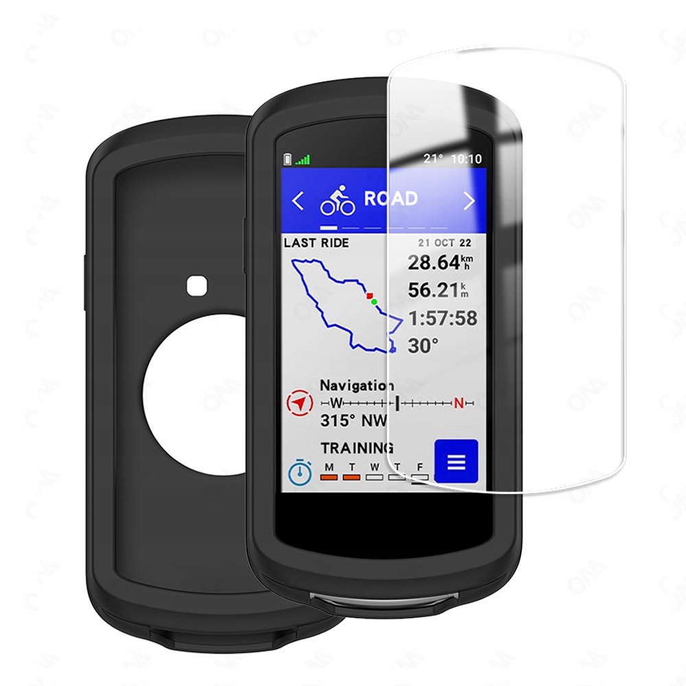 Etui Silikonowe + Szkło 9H do GARMIN GPS EDGE 1040