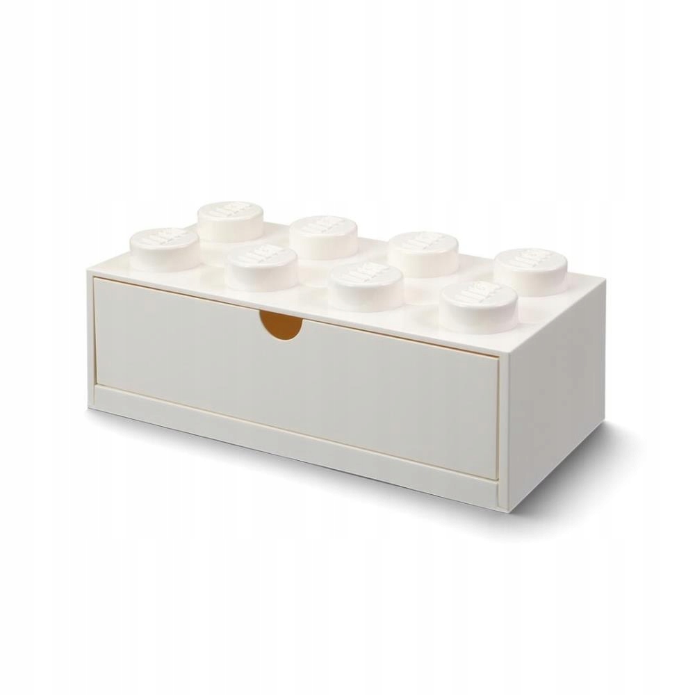 Lego Kontejner Kostka Se Zásuvkou Osmička Bílá