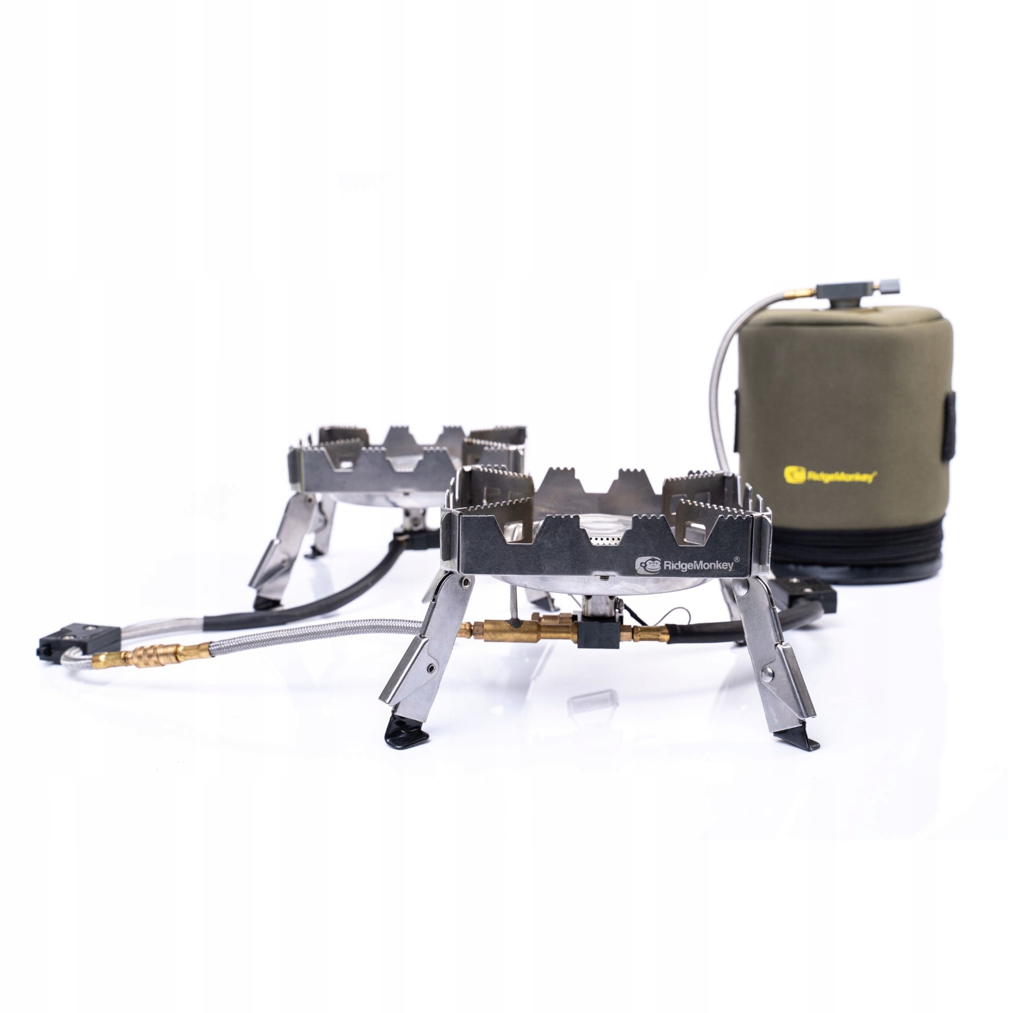 Plynová varná deska Ridge Monkey Quad Connect Pro Full Kit