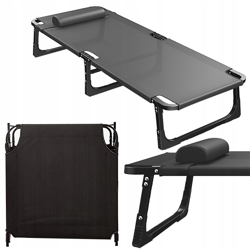 Polní Postel Turistická Skládací Kanadská Camping Zahrada 200kg Lehátko