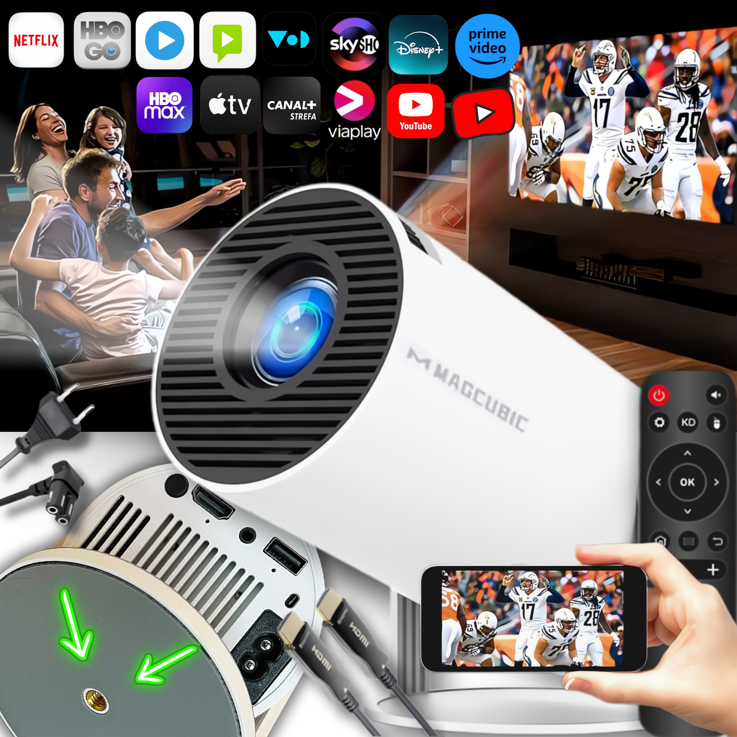 Projektor HY300 PRO 2024 lqwell WIFI PRZENOŚNY SMART ANDROID TV - porównaj ceny - Allegro.pl Projektor HY300 PRO 2024 lqwell WIFI PRZENOŚNY SMART ANDROID TV - porównaj ceny - Allegro.pl