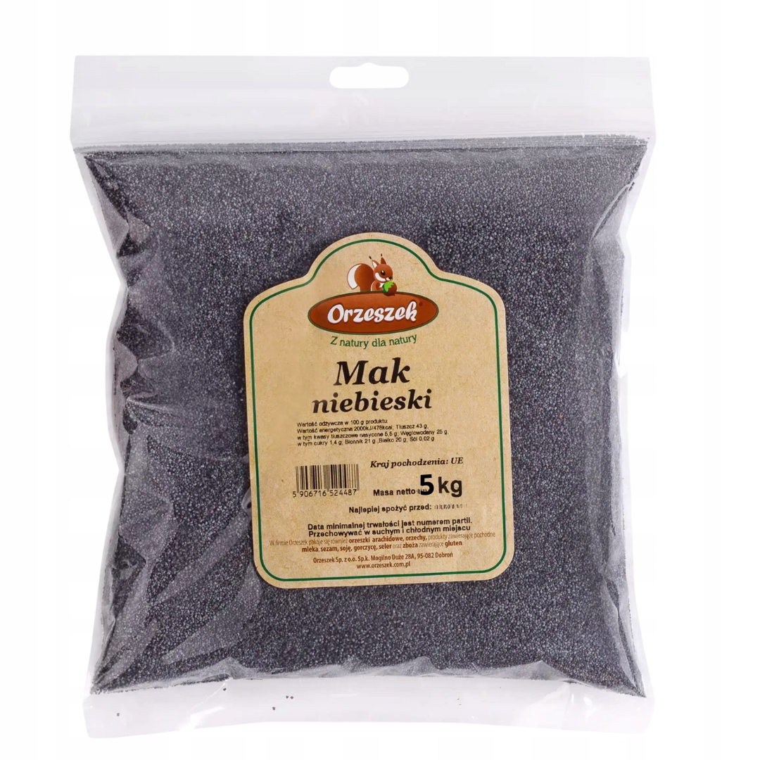 Levně Orzeszek modrého máku ořechů 5 kg