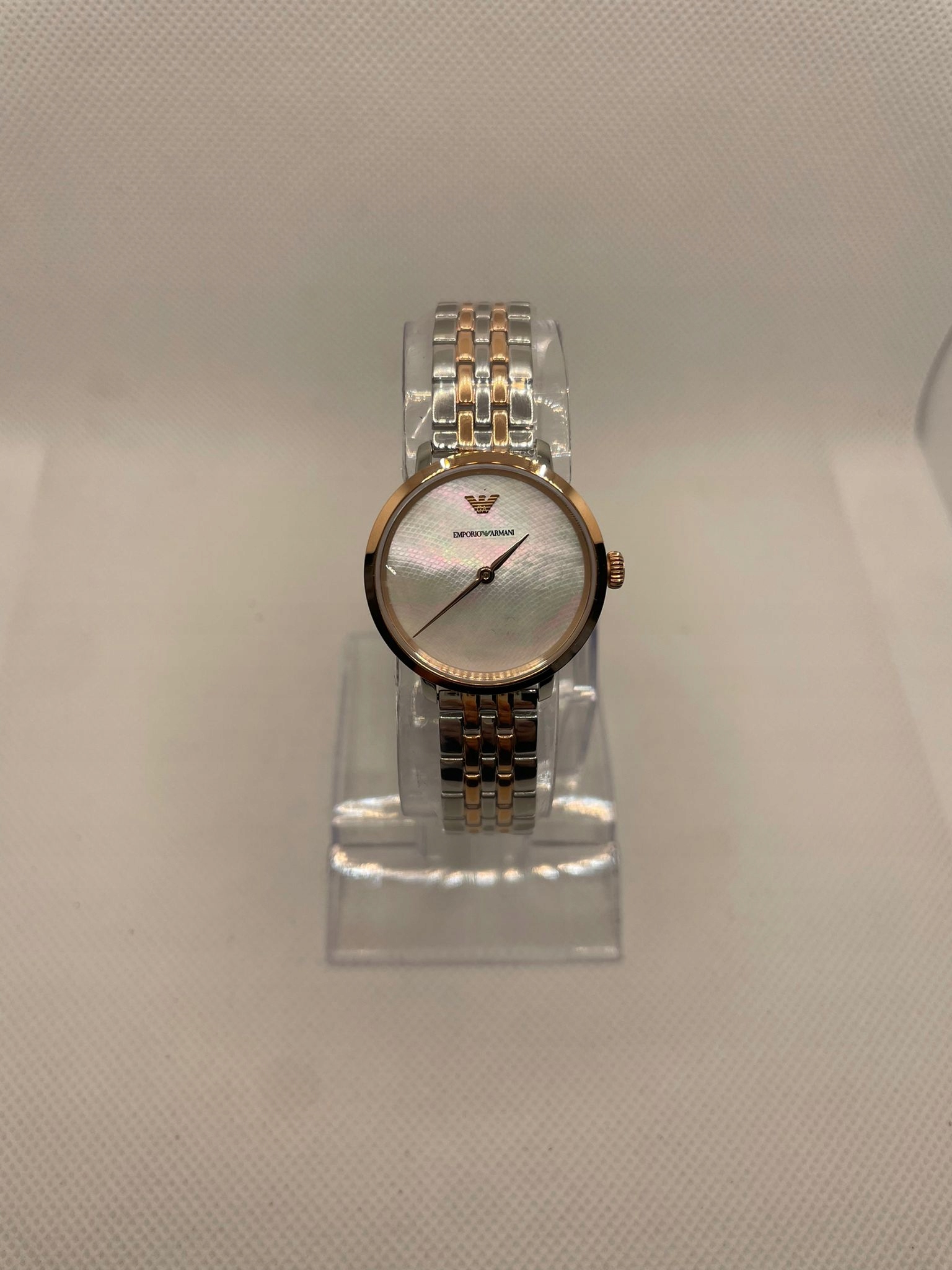 ZEGAREK DAMSKI EMPORIO ARMANI BRANSOLETA ZŁOTO SREBRO AR11157 Model AR11157