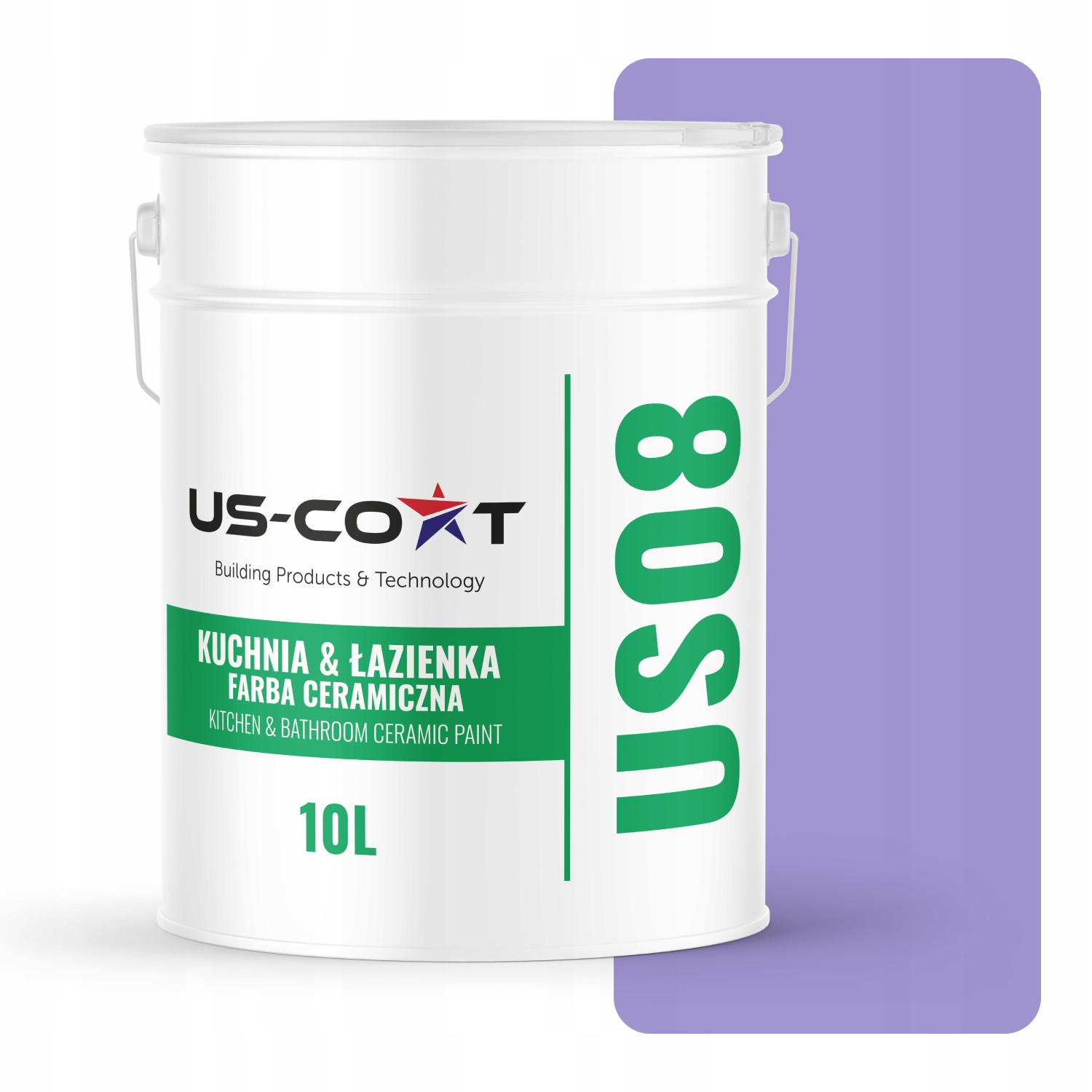 Keramická Farba Kuchyňa Kúpeľňa Fialová H2733 Hlboká Matná 10 L Nástenná