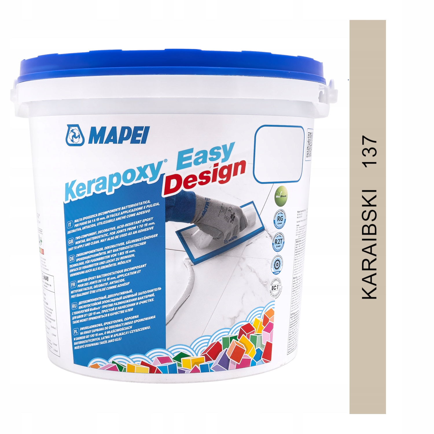 Epoxidová fuga Mapei Kerapoxy Easy Design 3kg barva 137 karibská