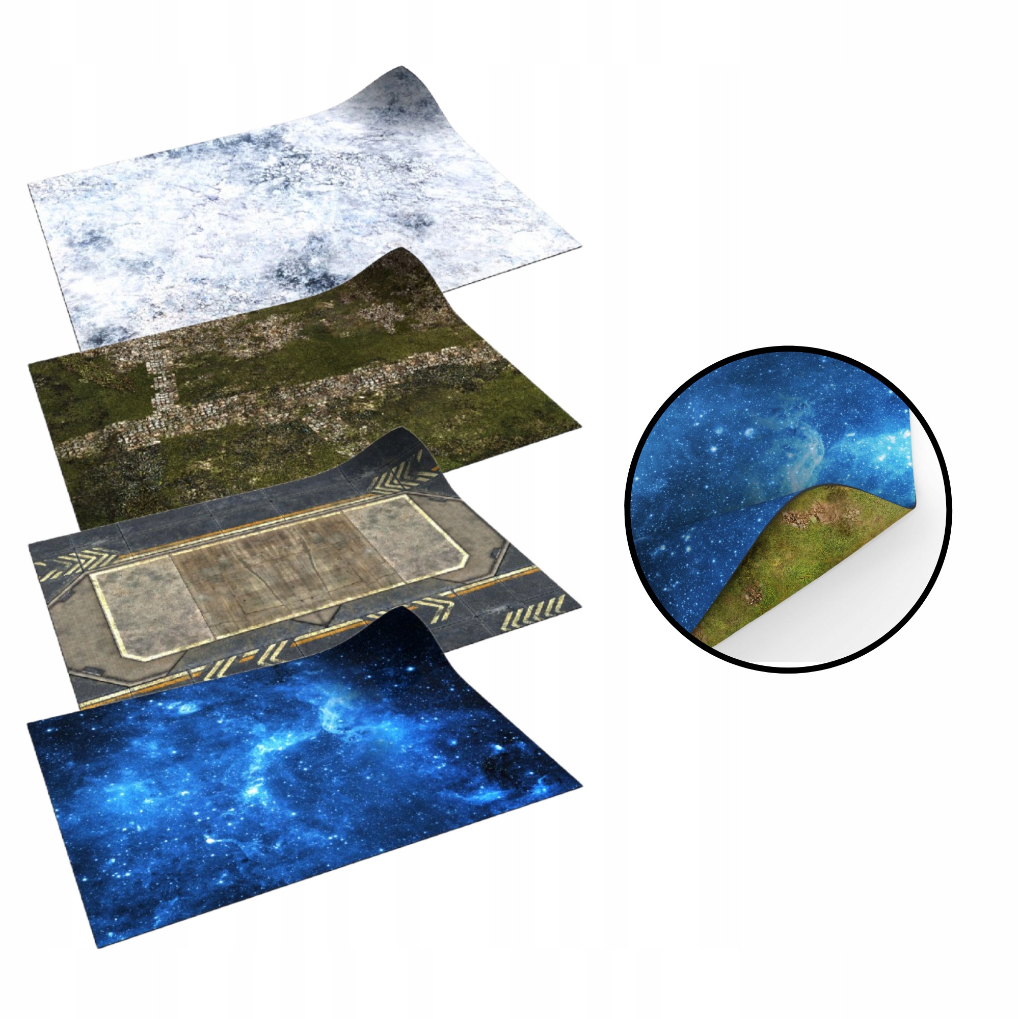 MATA DWUSTRONNA GUMOWA RPG 48 WZORÓW 76x56 CM