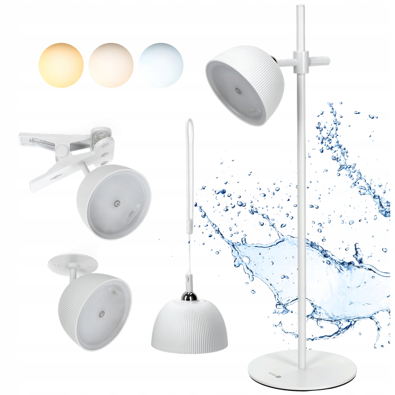 Led lampa 3,5W Florence regulace barvy světla Bílá 4v1 Usb nabíjení