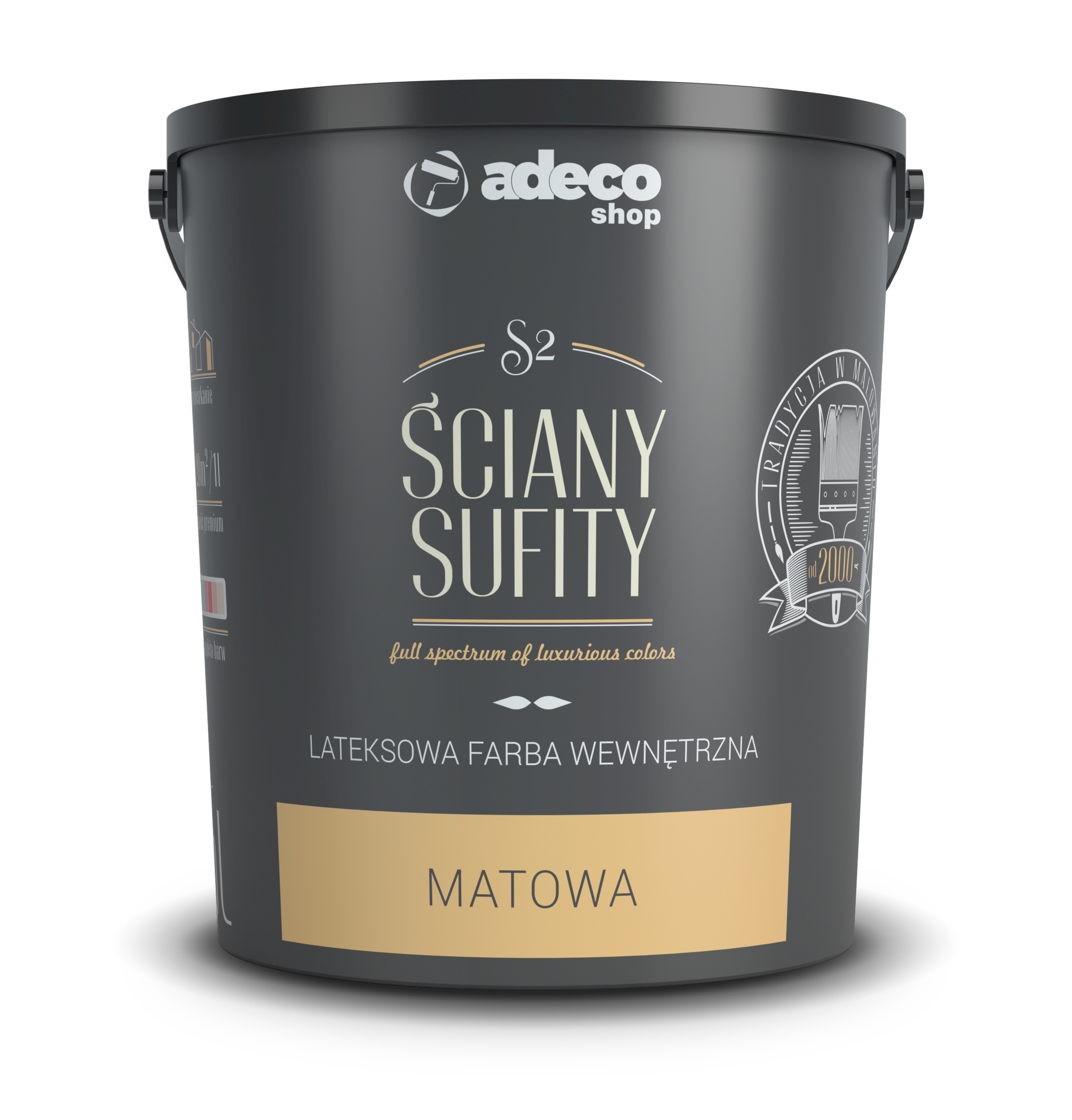 

Ściany Sufity Farba Biała/311 kolorów zmywalna 5L