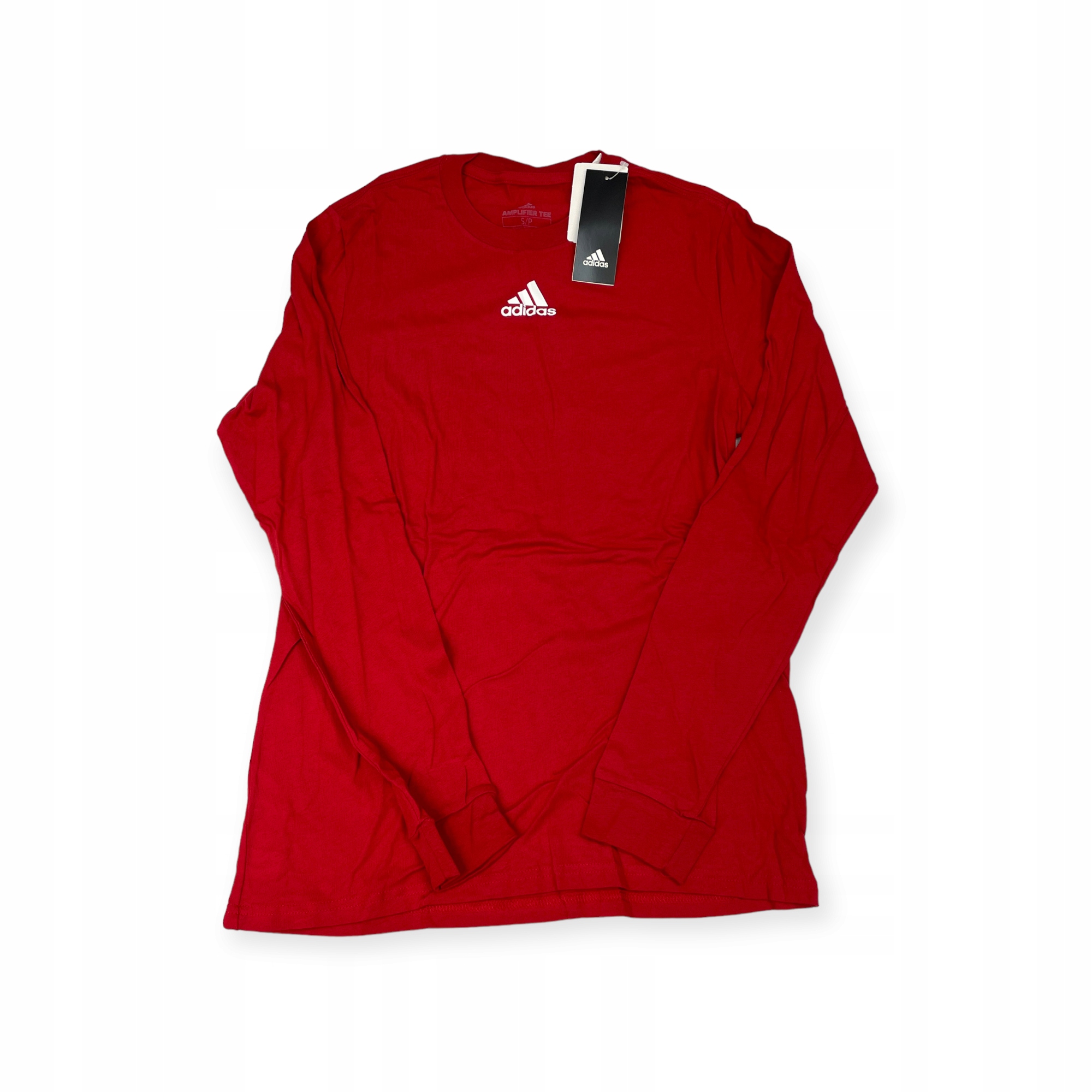 Bluzka na długi rękaw czerwona męska Adidas 3XL
