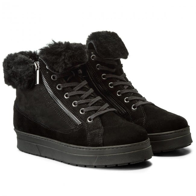 Botki Caprice 26470 Black/Czarne Rozmiar 36 Rodzaj obcasa płaski obcas