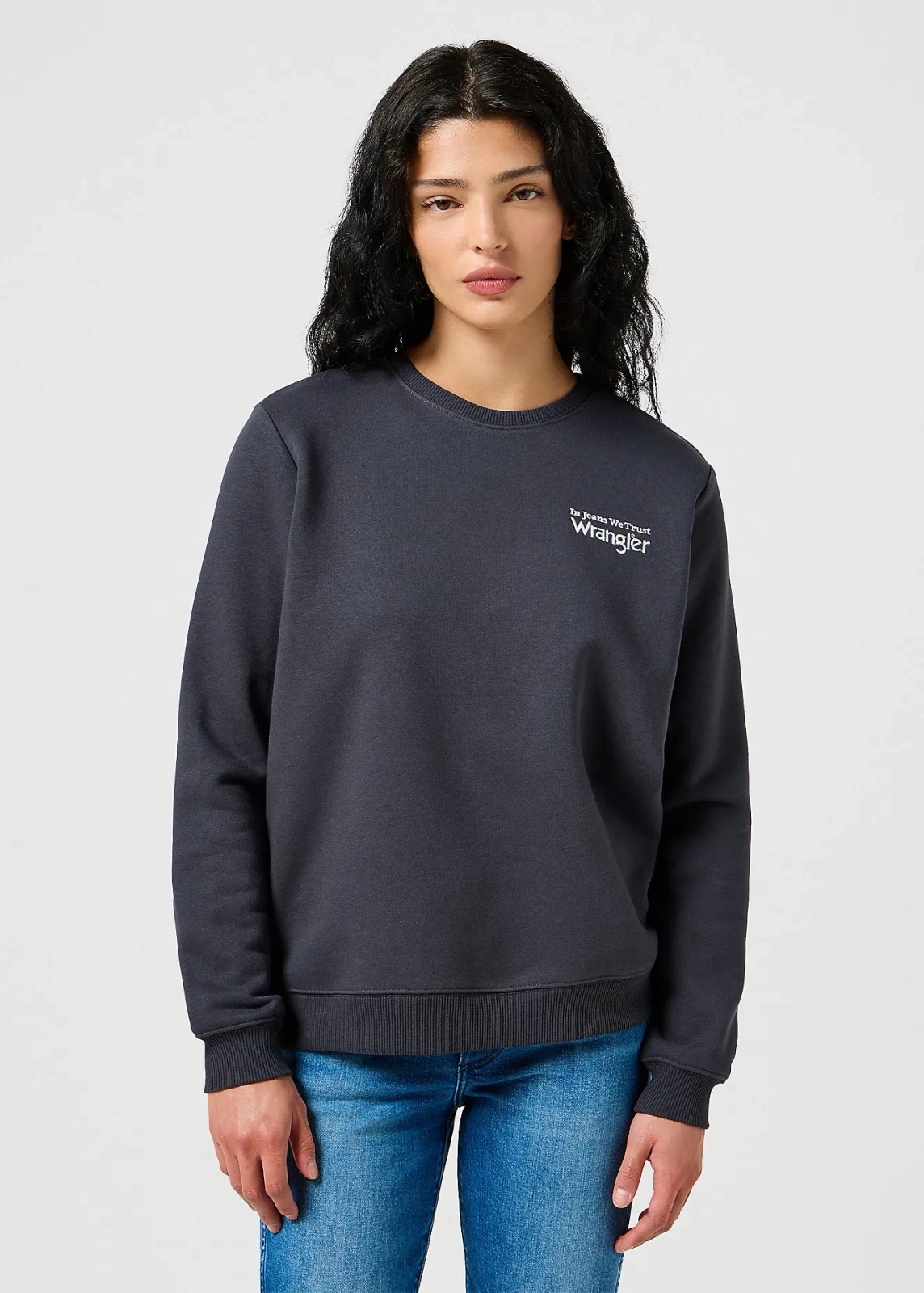 Dámská mikina Wrangler Regular Sweat Faded Black 112356510 Xs