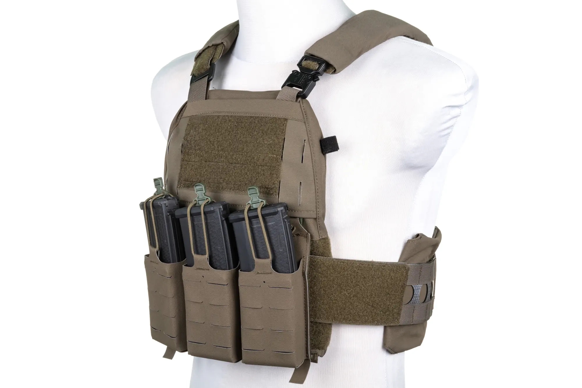 Kamizelka taktyczna typu Plate Carrier Wosport VE-75 Ranger Green