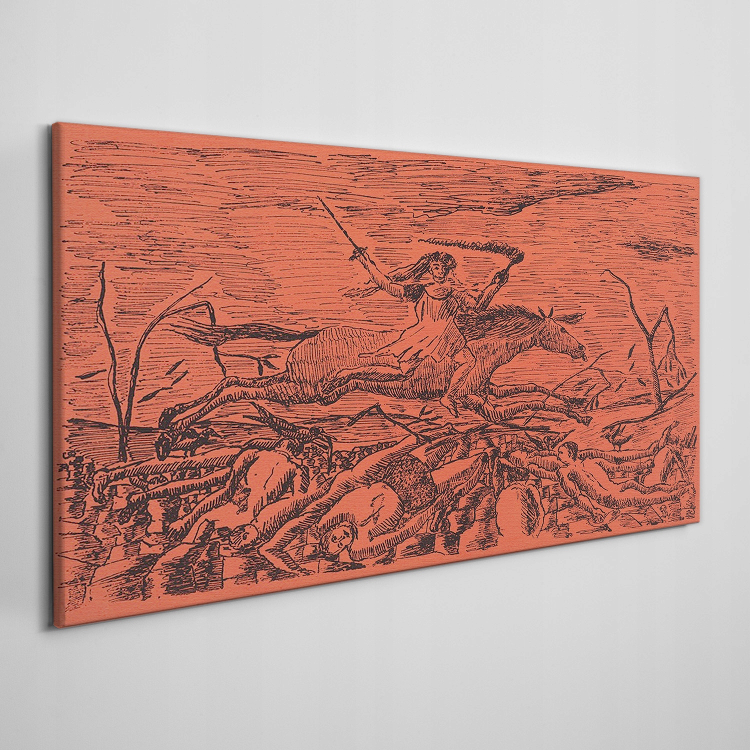 

Nowoczesny obraz na płótnie Pole bitwy 140x70 cm