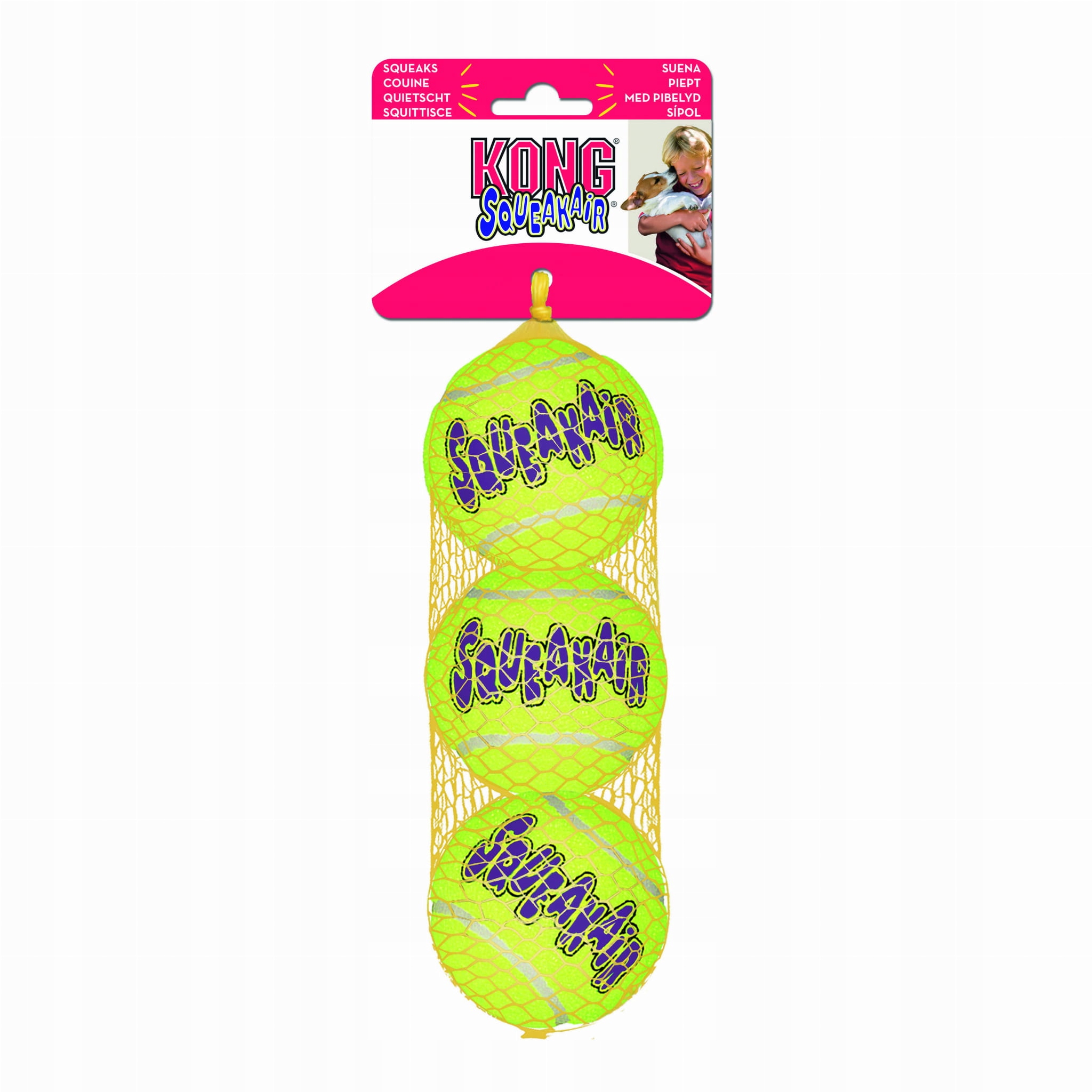 

Kong Squeakair Balls piłeczki tenisowe op.3 szt M