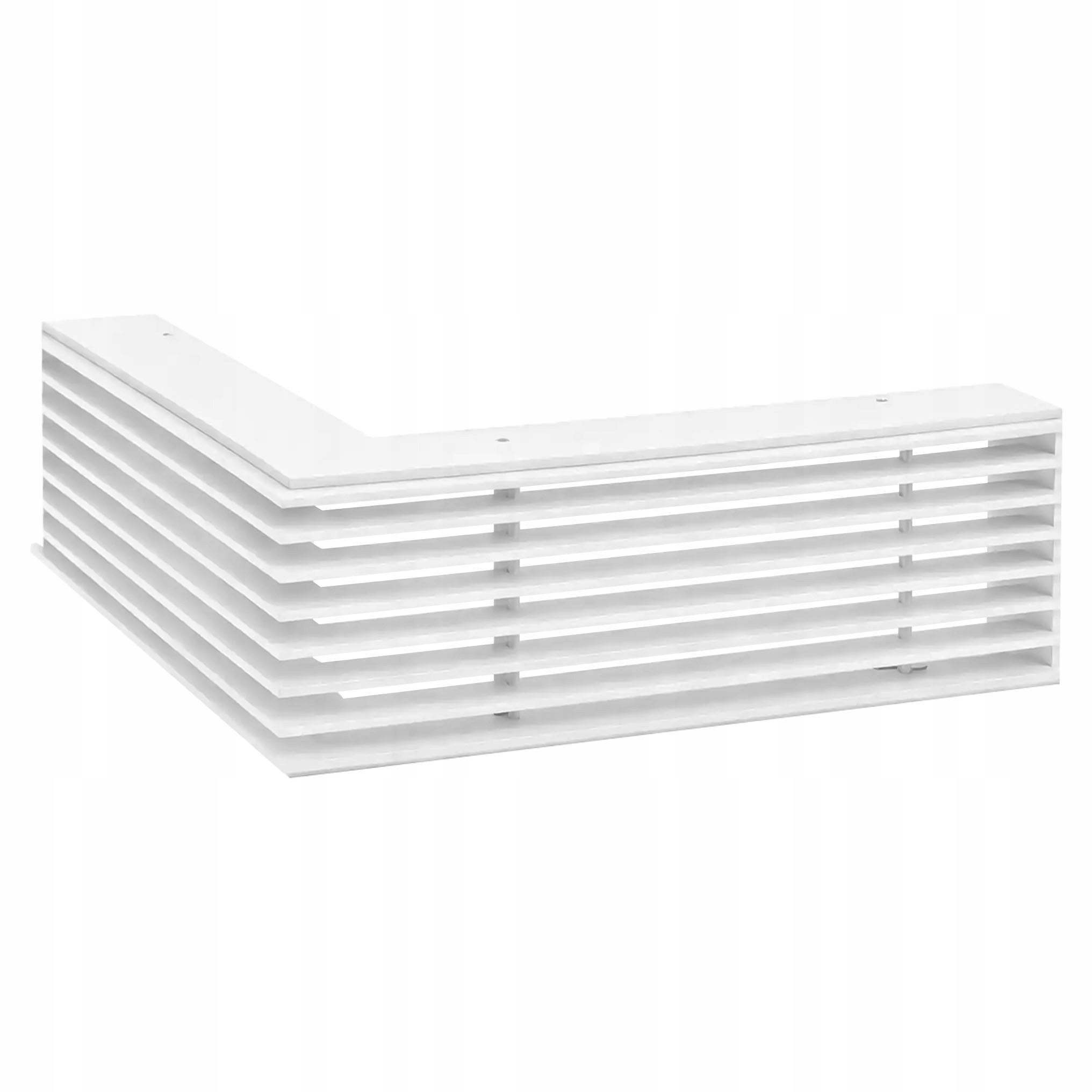 Ventilační mřížka do krbu Ventlab Krr-l rohová Loft 300x500/70 bílá