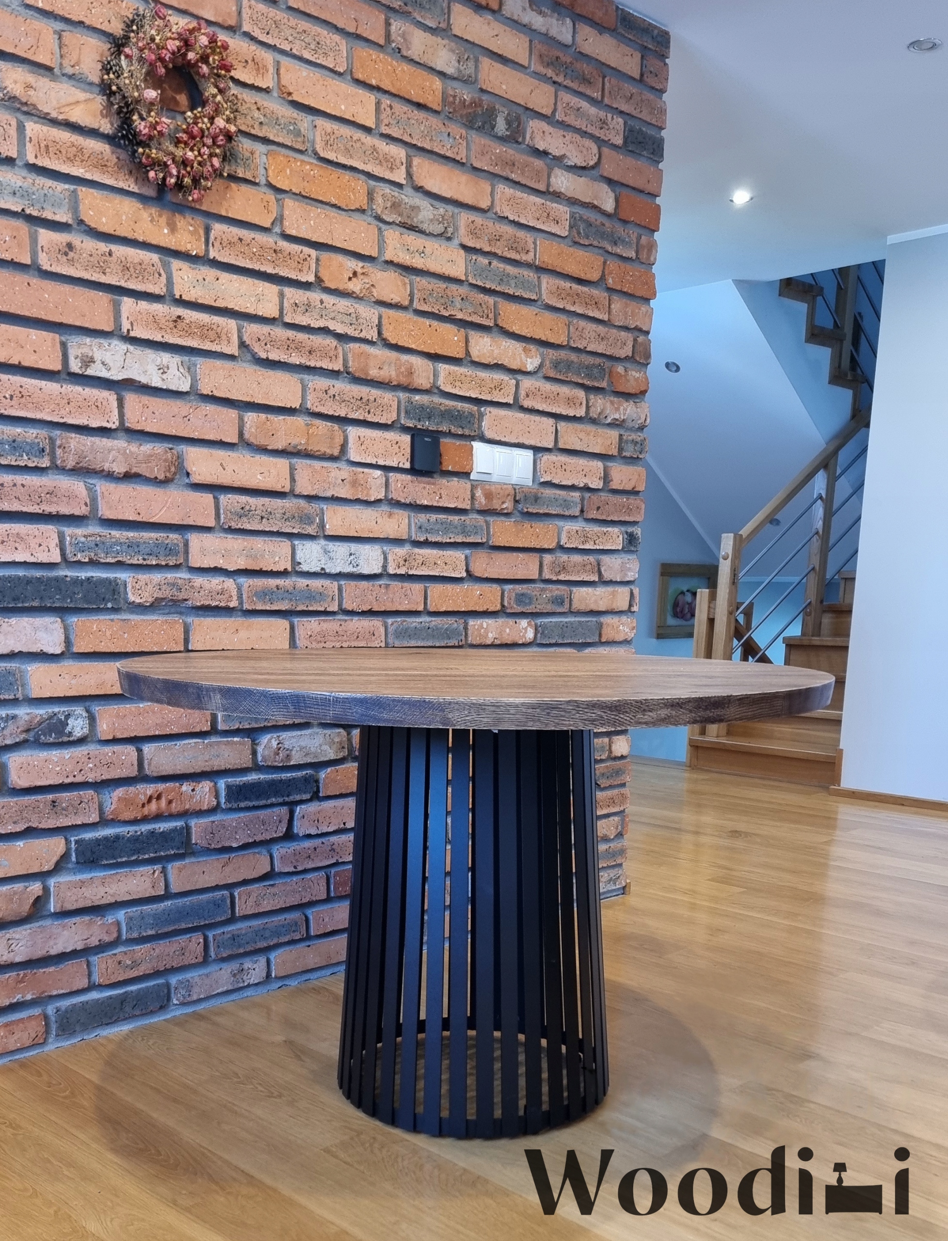 Blat LITY DĄB OKRĄGŁY fi50 x2cm STÓŁ STARE DREWNO Szerokość stołu 50 cm