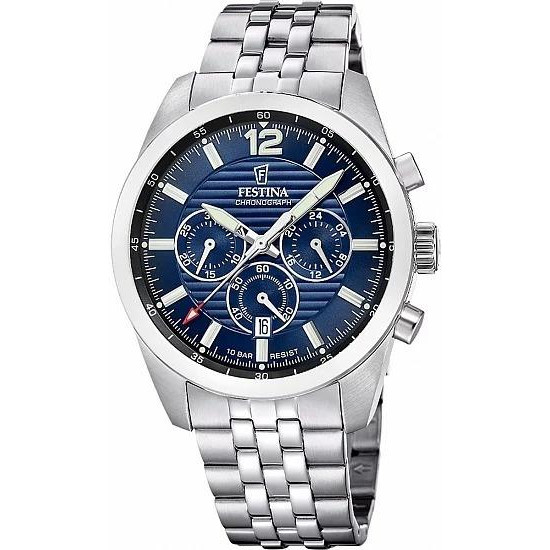 Pánské Hodinky Festina F20742-4 stříbrné