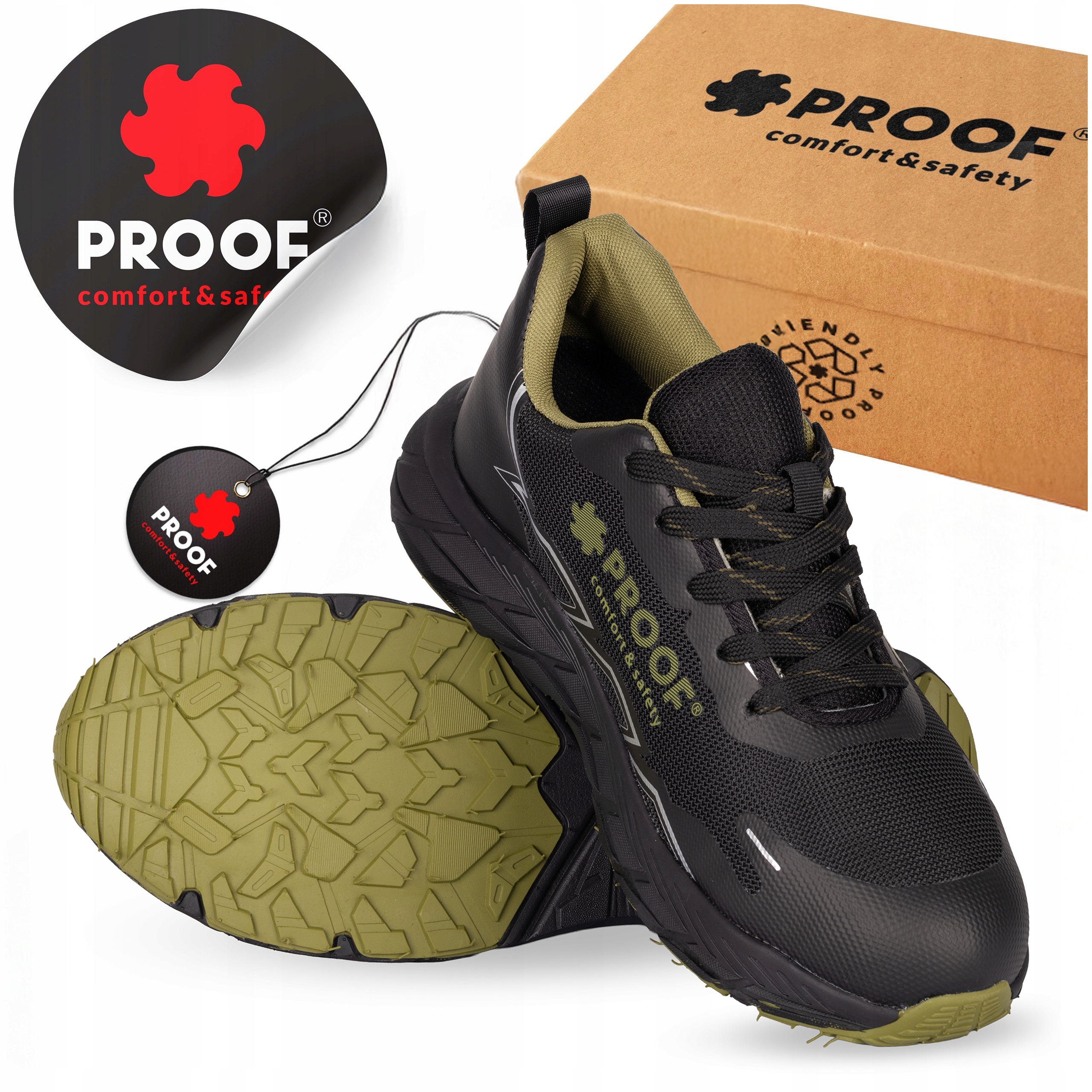 Buty Robocze Półbuty Ochronne Sportowe Oddychające Lekkie Ob Esd Proof 43