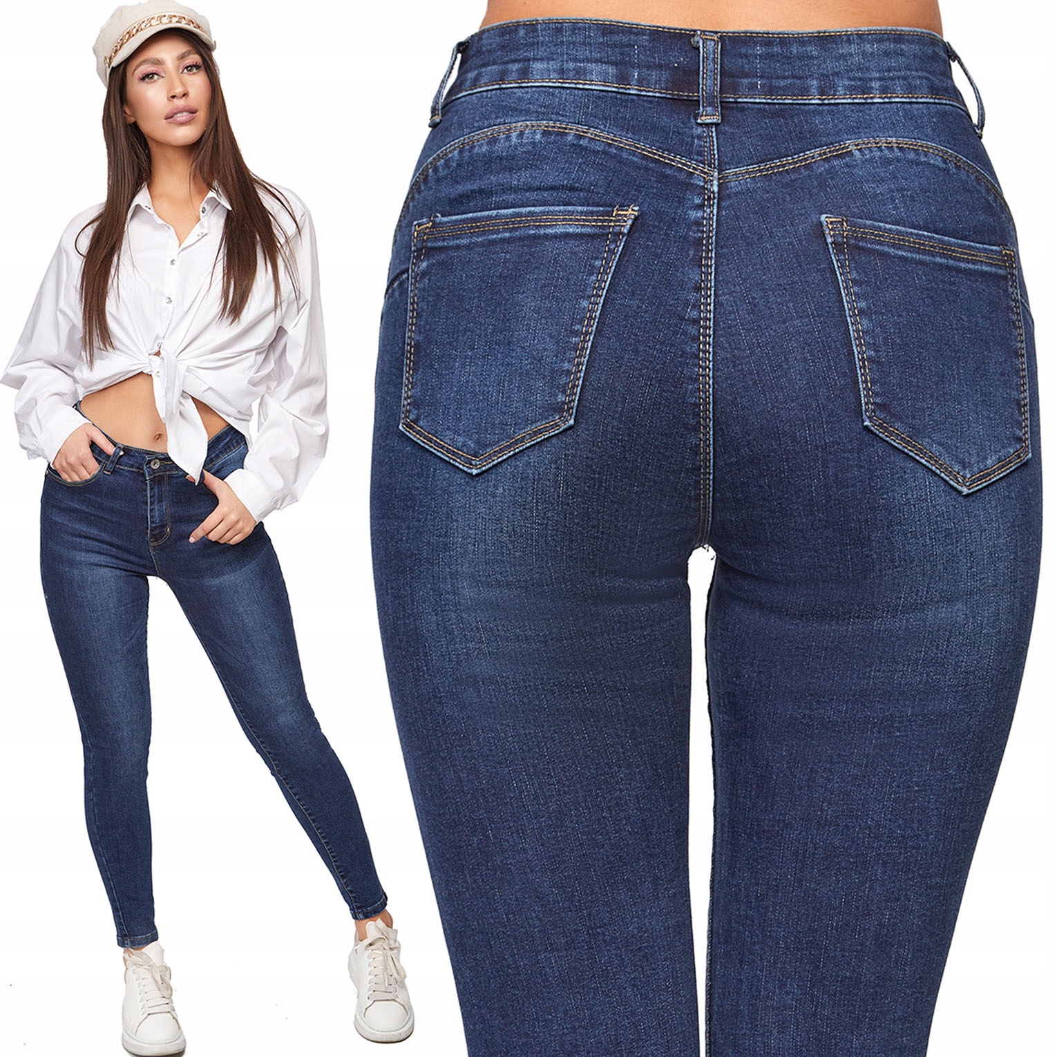 

106_ 3XL/46 _Spodnie jeans rurki M.sara
