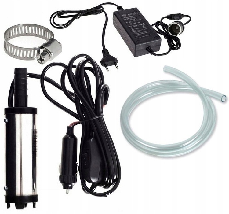 Pompka do Paliwa Spuszczania Elektryczna 12V i 230V Samochodowa Wody Oleju