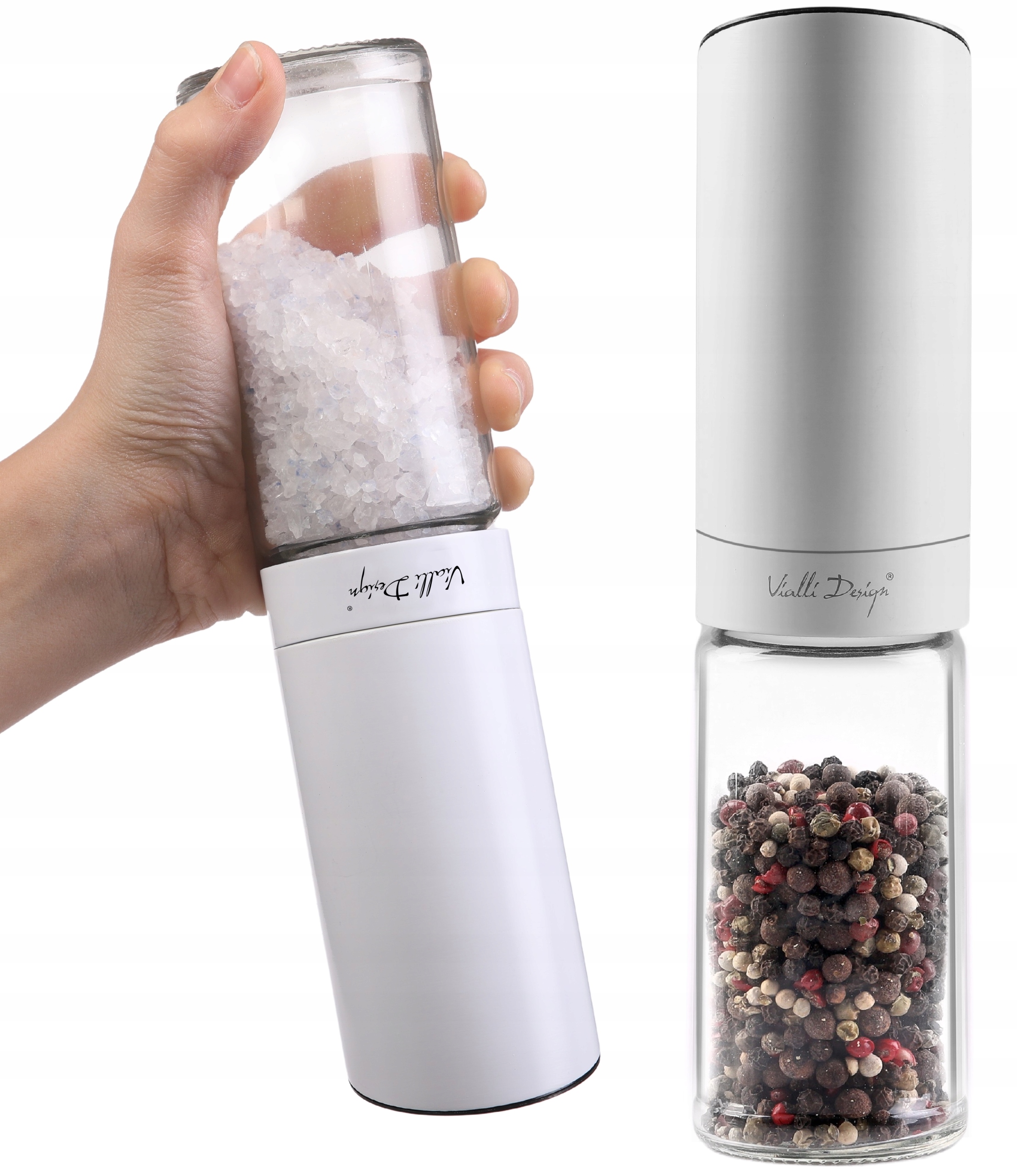 

Młynek Elektryczny Ceramiczny Soli Pieprzu Vialli