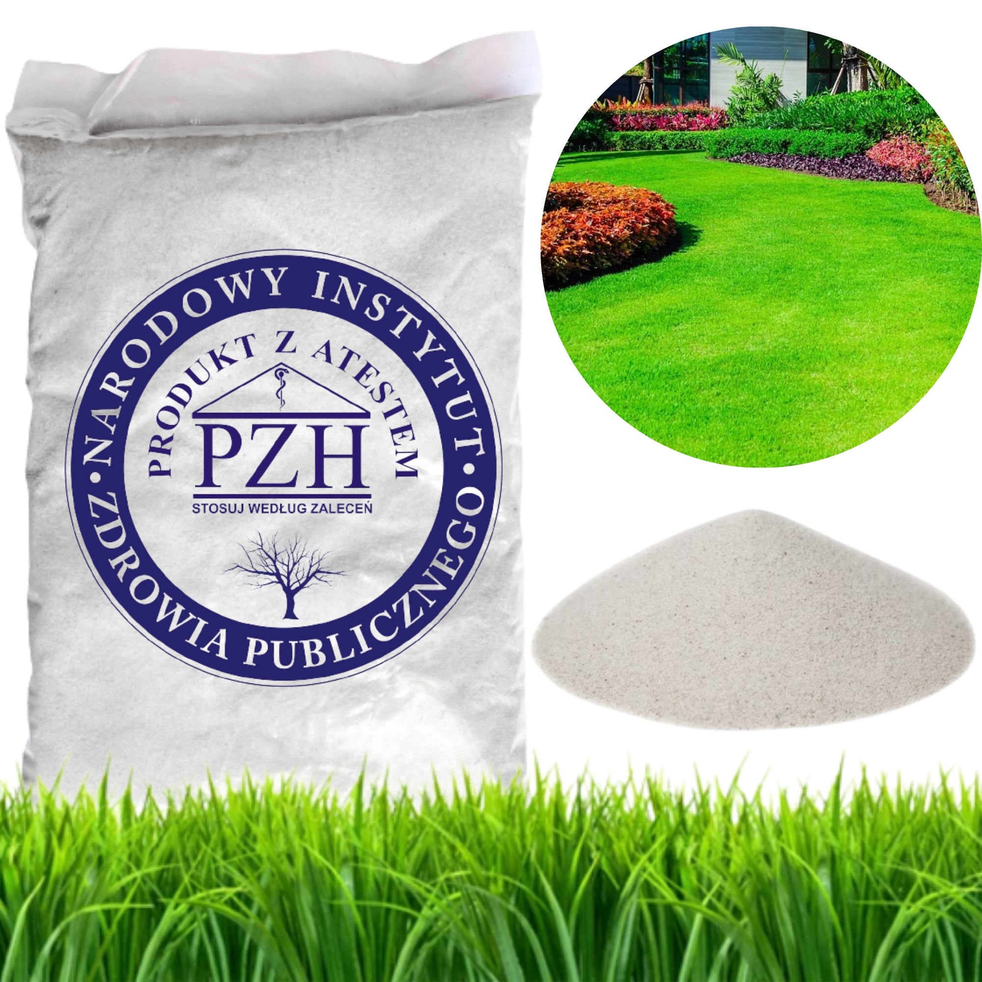 PIASEK DO TRAWNIKA PIASKOWANIA TRAWY SUCHY 30 KG