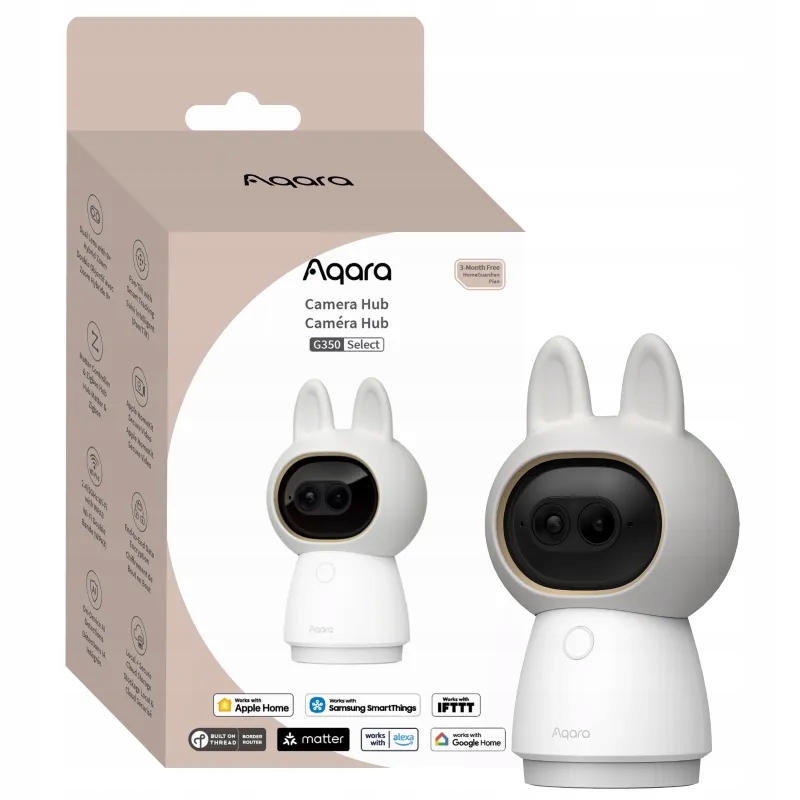 Aqara Kamera Hub G350 Select Ip Kamera 4K, Wi-Fi, Matter 1.5, Zigbee