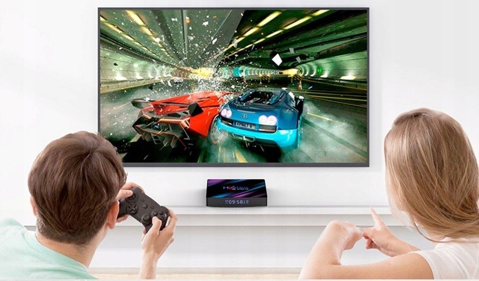 SMART TV BOX H96 MAX 4GB/64GB ANDROID NETFLIX 4K PRZYSTAWKA WIFI ULTRA HD Formaty dźwięku MP3 WMA