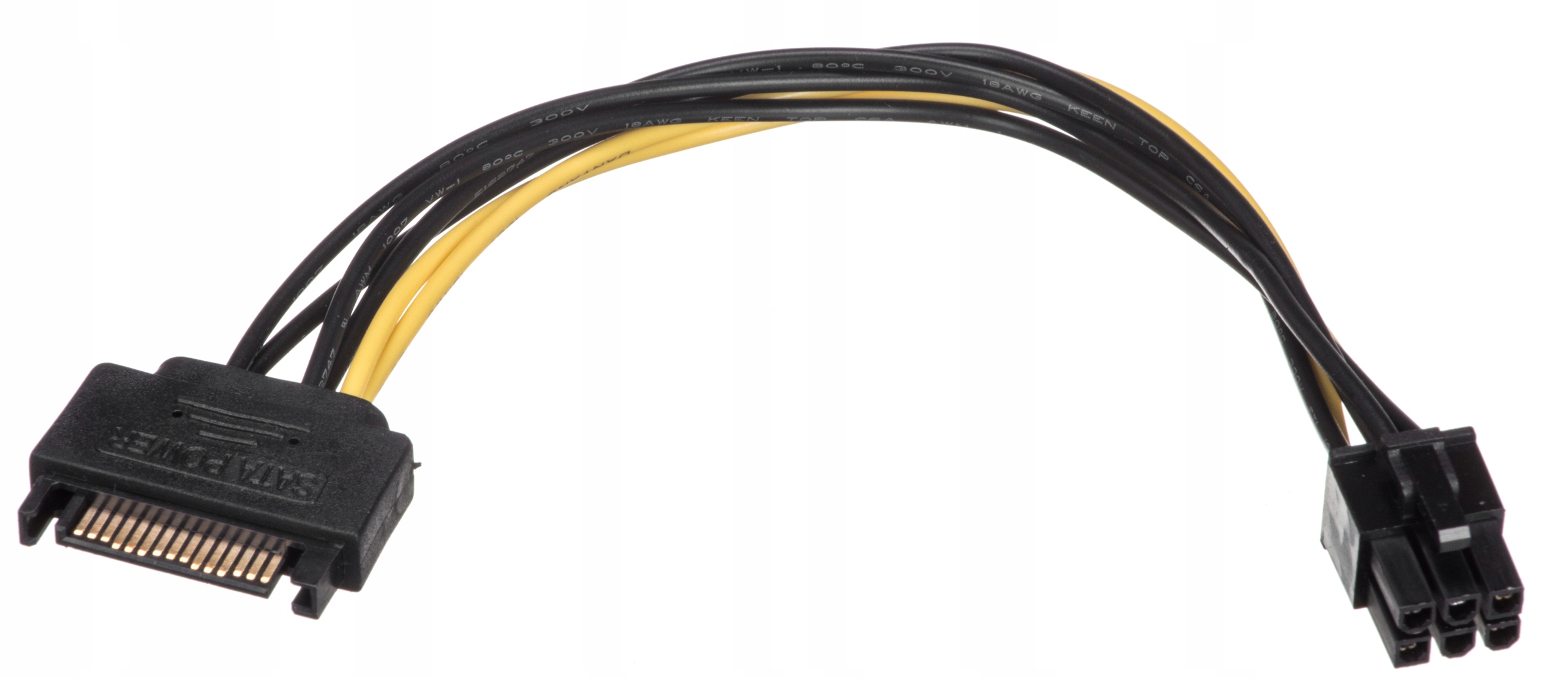 

Adapter przejściówka zasilania Sata na 6-pin Pci-e