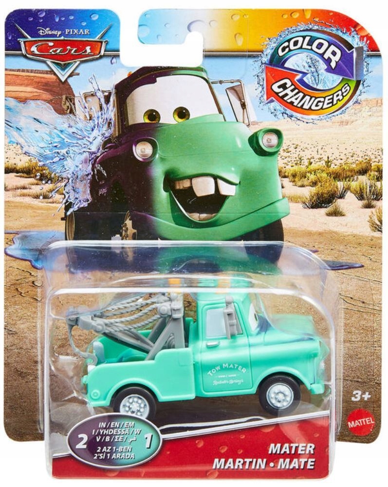 

Cars Auta Zmienia Kolor Niebieski Złomek Mater