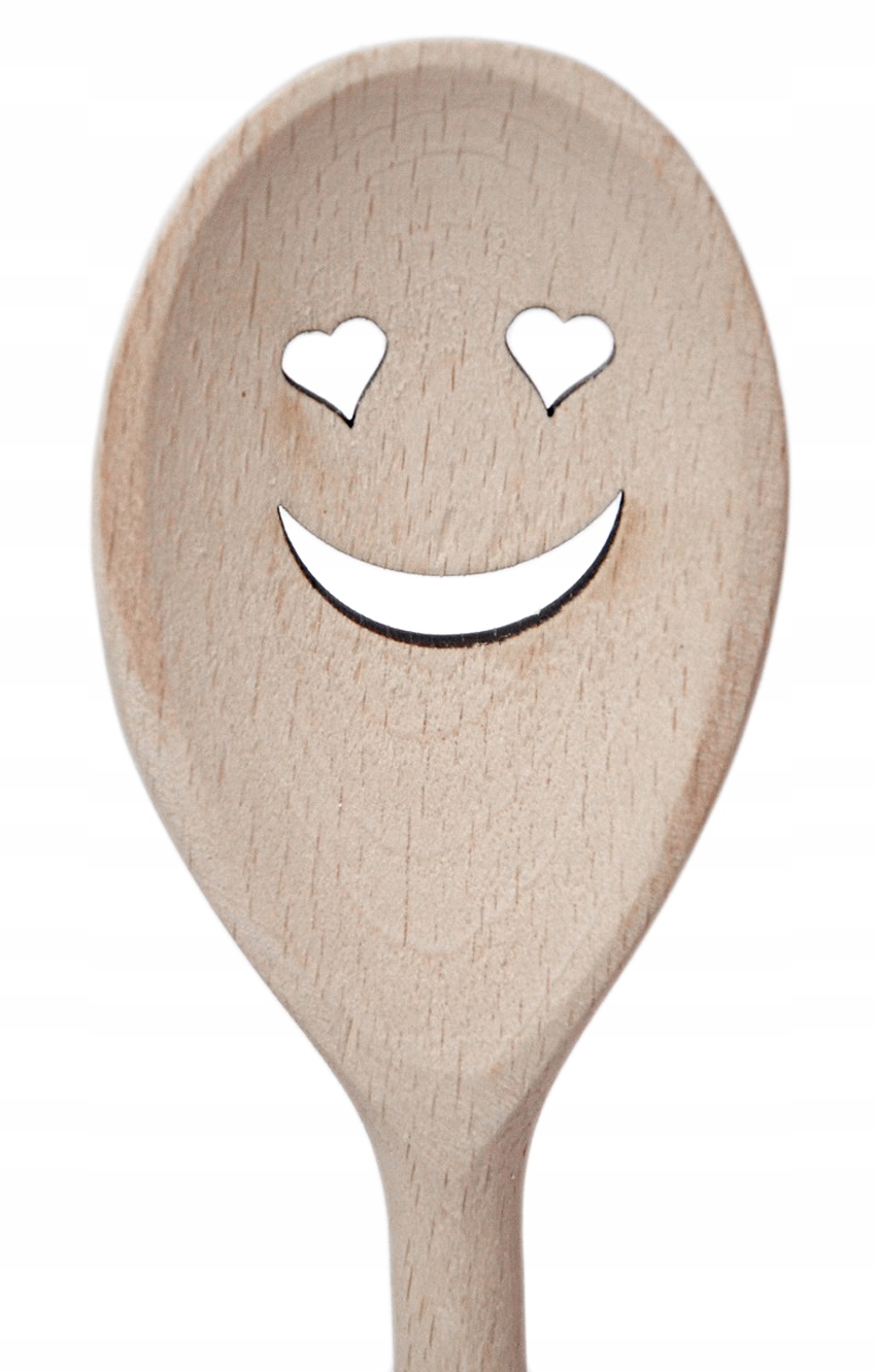 

Kuchenna Łyżka Bukowa Grawer Oczka Nabierak 30 cm.