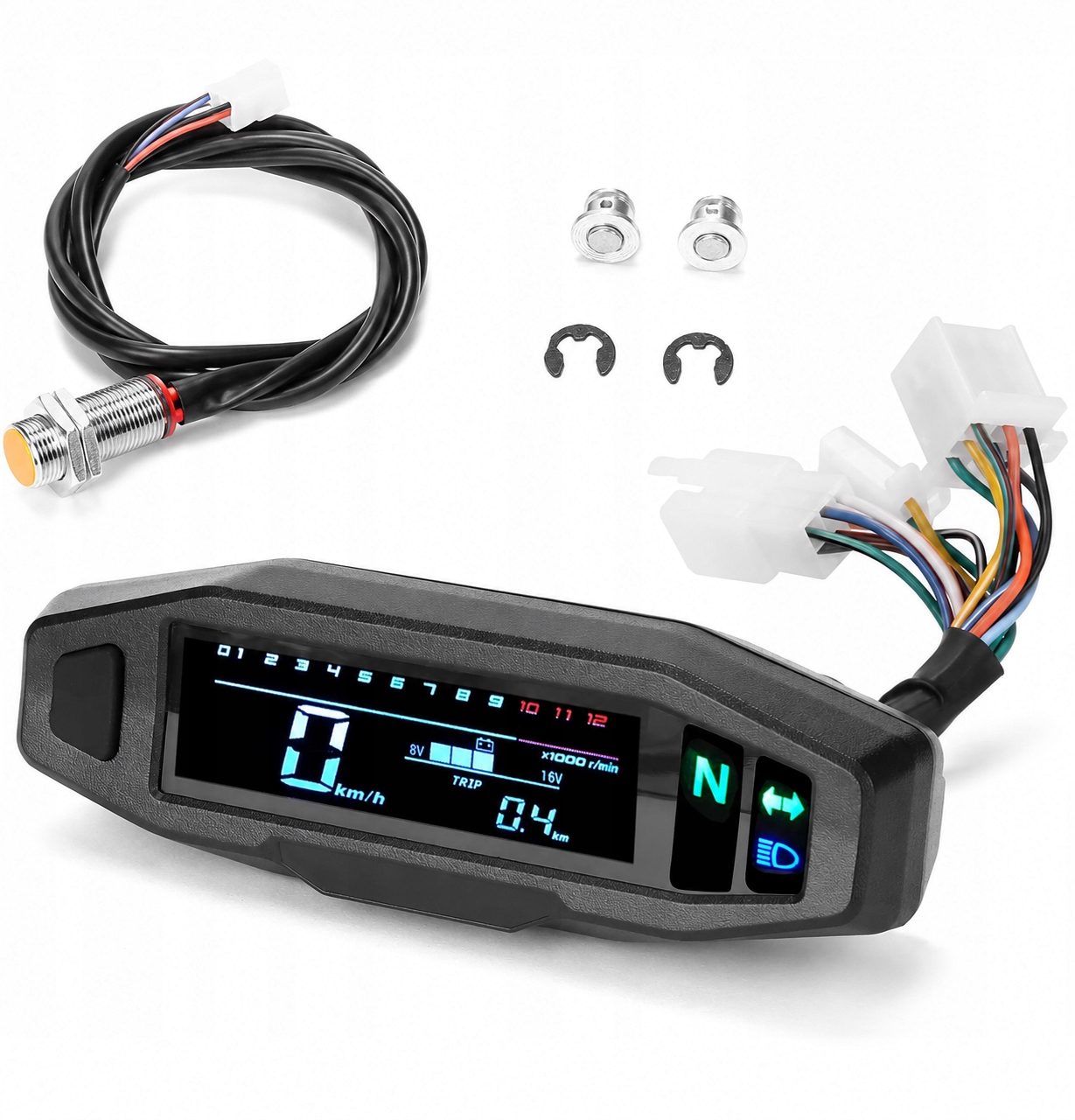 Počítadlo rychlosti pro motocykl s mini Led displejem