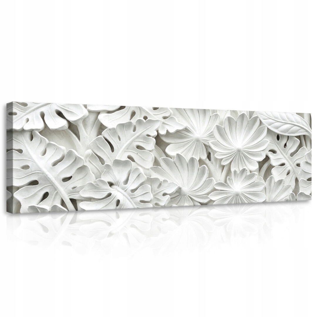 Obraz 145x45 Sněhová bílá Jemnost Bílé květy Jemnost minimalismus