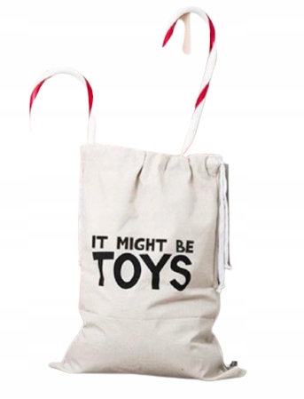 

Kosz Pojemnik Worek Na Zabawki Lniany Wzór Toys