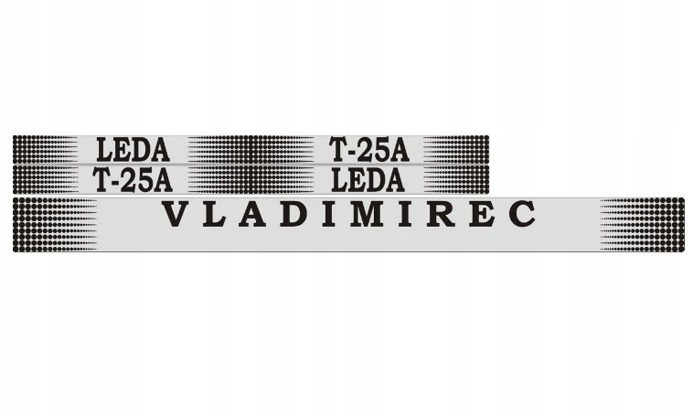 Naklejki na maskę T25 T-25 Leda Vladimirec
