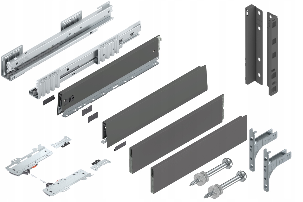 Blum Šuplík Merivobox 450 Vysoká E Tip-On Antr