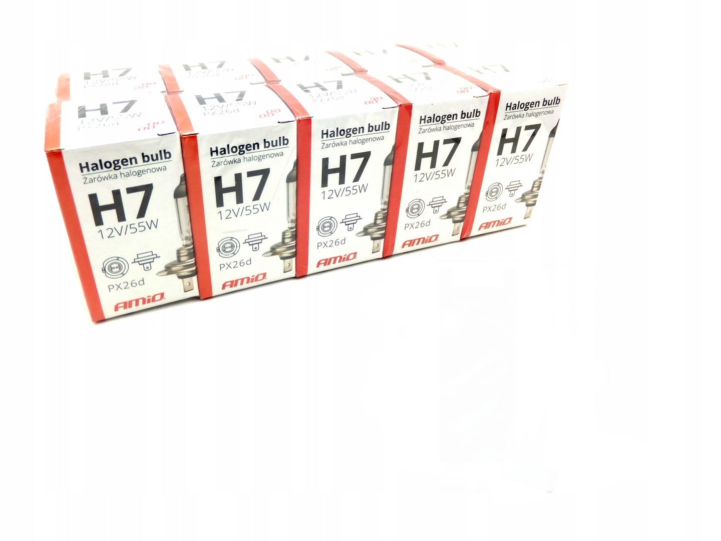 

10x Żarówki H7 12V 55W Warsztatowe Zapasowe