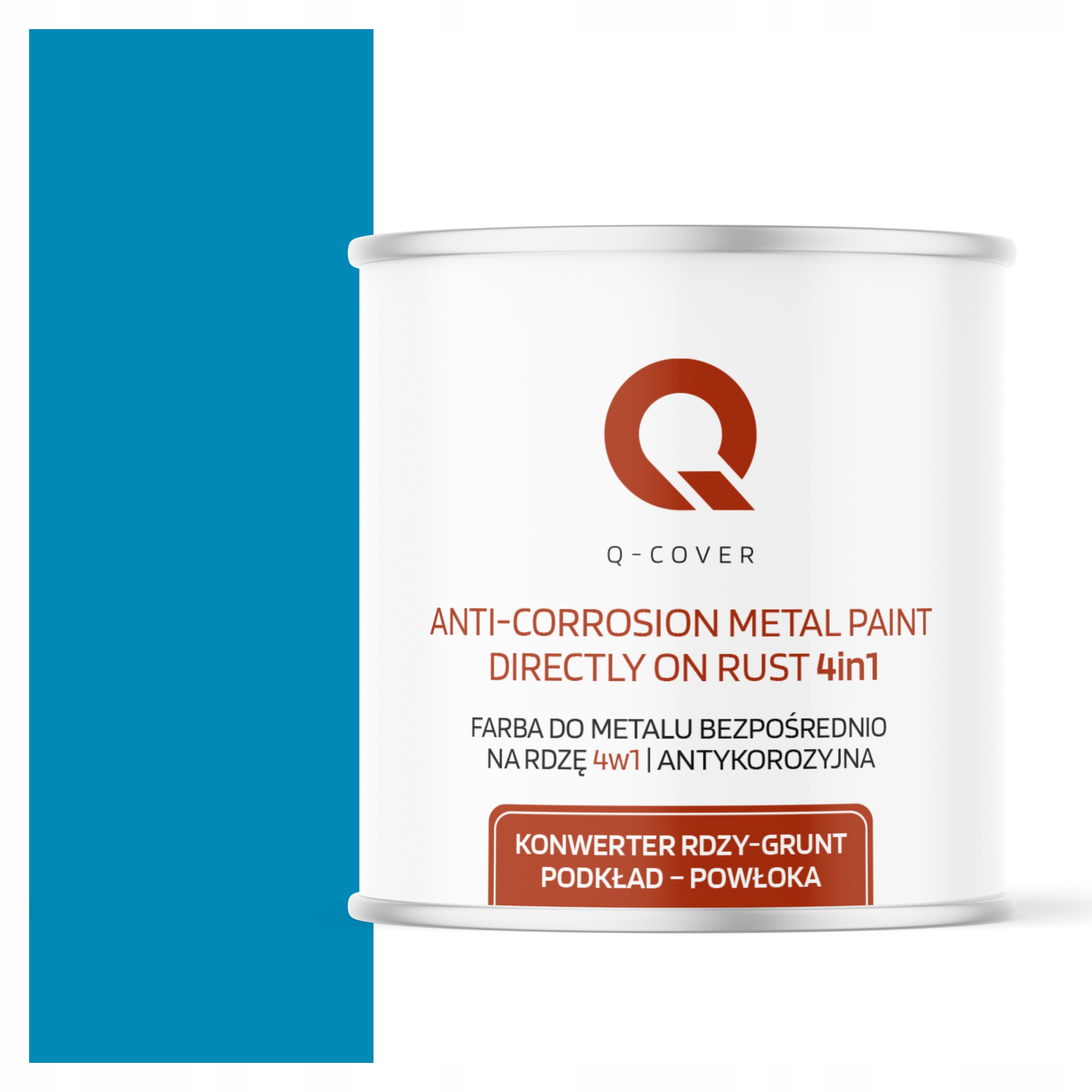 Antikorózna Farba Na Kov Na Hrdzu Modrá Svetlosivá Ral 5012 Lesklá 2.5 L