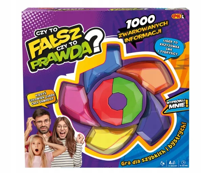 Eletroniczna gra familijna "Czy to fałsz, czy to prawda?" zabawa!