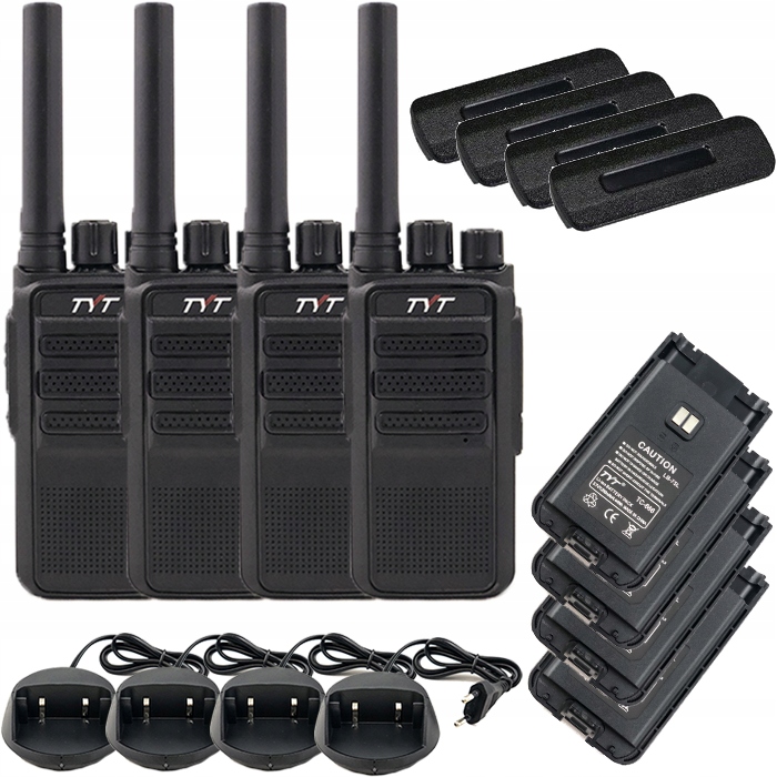 Vysílačky Tyt TC-666F Rádia Walkie Talkie Pmr Nabíjení Usb Odolné