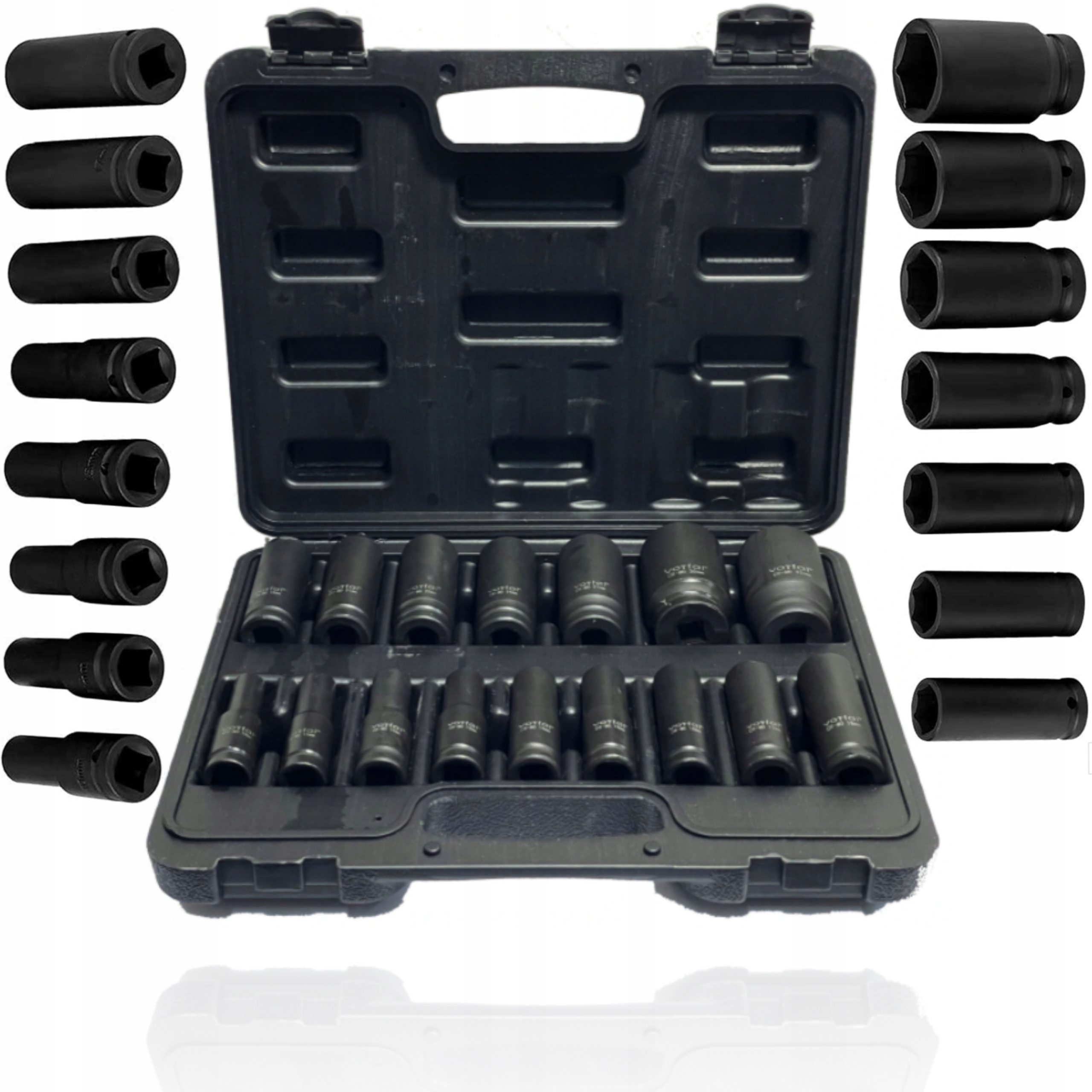 

Nasadki Udarowe 1/2' Długie Zestaw 10-32MM Cr-mo