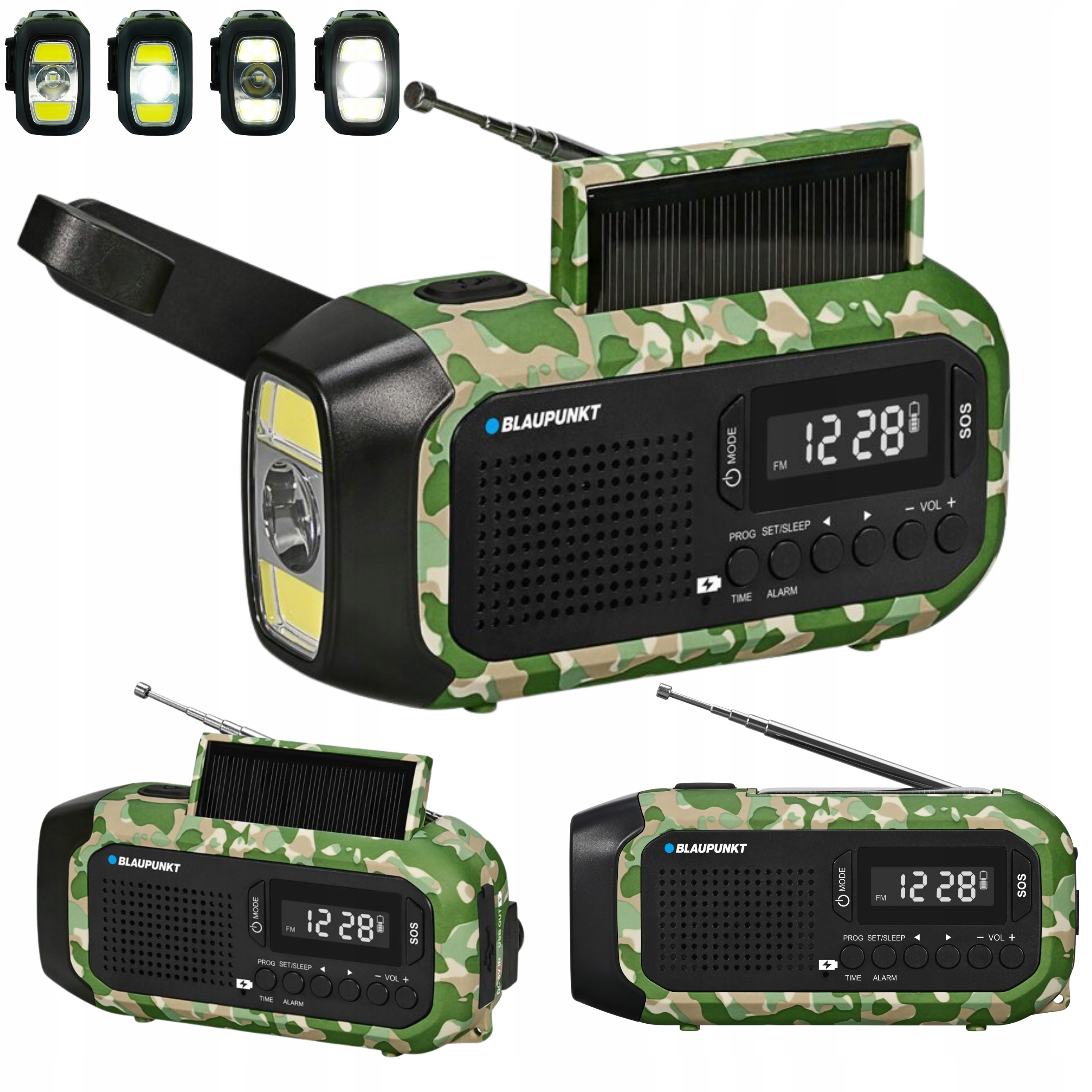 Rádio Survival na kliku radio svítilna Powerbank Sos Blaupunkt ER20GC