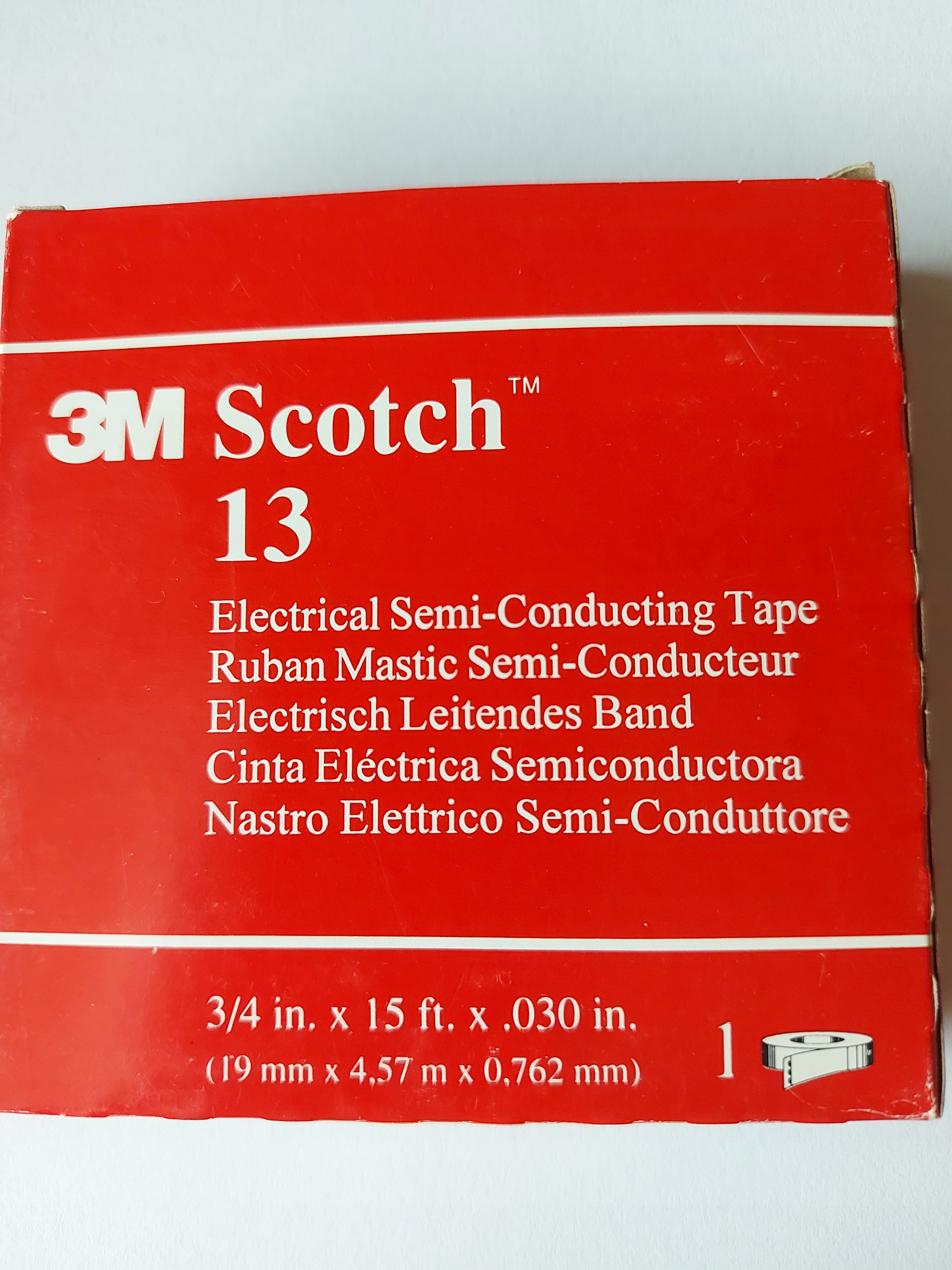 PÓŁPRZEWODZĄCA TAŚMA SCOTCH13 19MM 4.5M CZARNA Producent Scotch