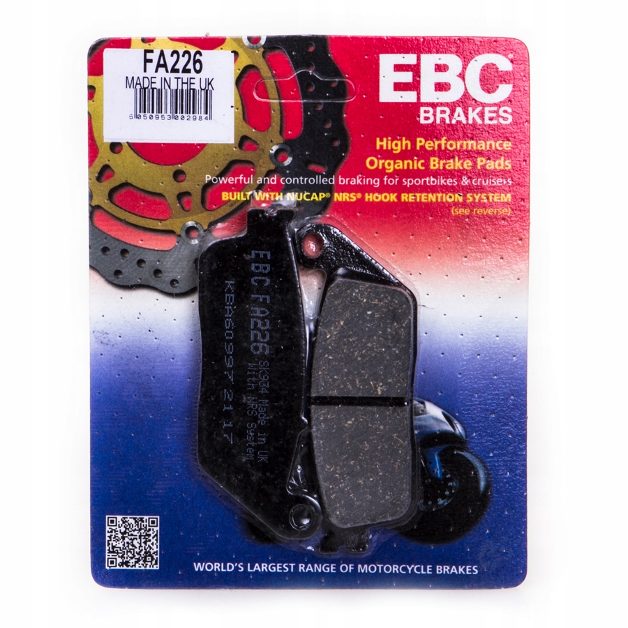 KLOCKI HAMULCOWE EBC HONDA CB 250 HORNET 600 CBR KAWASAKI VERSYS 650 PRZÓD